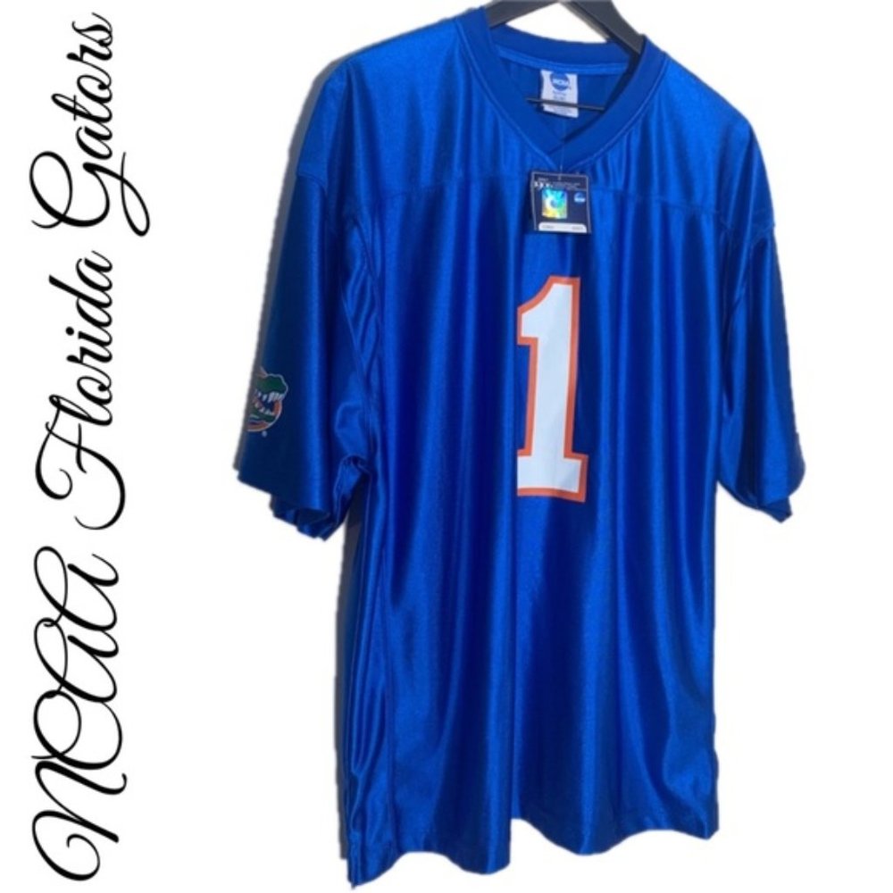 NWT NCAA FLORIDA GATORS ROYAL BLUE XL JERSEY # 1